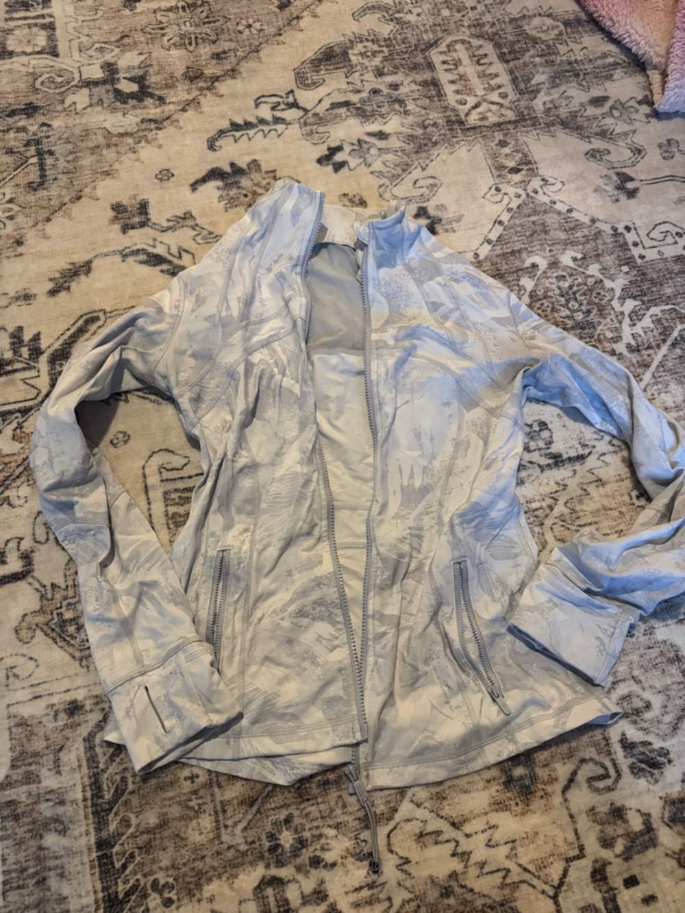 lululemon athletica Light Gray Zip-Up Utility Jacket